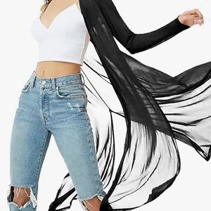 Mesh cardigan or pool cover up